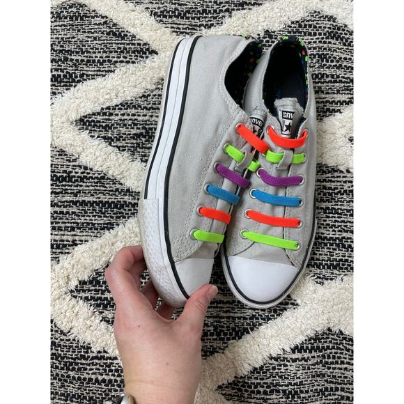 Converse All Start Classis Canvas Tennis Shoes Unisex size 5 Colorful Sneaker - Picture 6 of 7